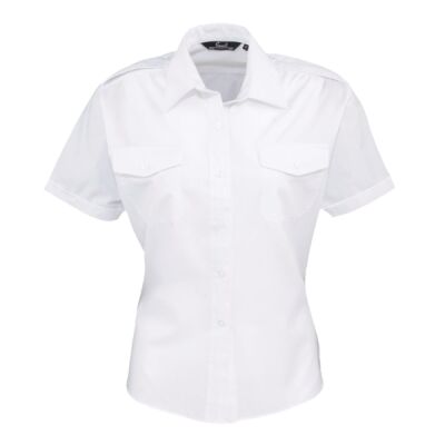 Premier Ladies Short Sleeve Pilot Shirt Thumbnail