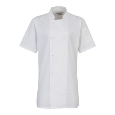 Premier Ladies Short Sleeve Chef's Jacket Thumbnail