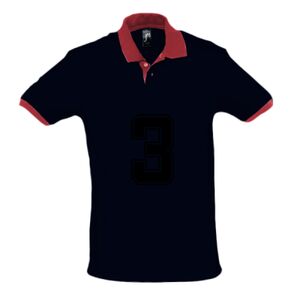SOL'S Prince Contrast Cotton Piqué Polo Shirt Thumbnail