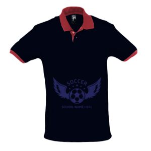 SOL'S Prince Contrast Cotton Piqué Polo Shirt Thumbnail