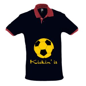 SOL'S Prince Contrast Cotton Piqué Polo Shirt Thumbnail